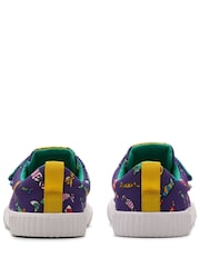 Clarks Navy CanvasRoald Dahl Foxing Mix Kids Canvas Shoes - Imagen 5 de 7