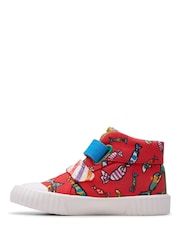 Clarks Red Canvas Roald Dahl Foxing Hi Toddler Canvas - Image 2 of 8