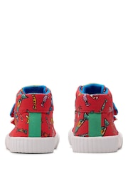 Clarks Red Canvas Roald Dahl Foxing Hi Toddler Canvas - Image 5 of 8