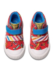Clarks Red Canvas Roald Dahl Foxing Hi Toddler Canvas - Image 6 of 8