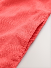 Pink Linen Tie Neck Dress - Image 3 of 3