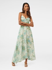 Forever New White Jolie Petite Ruched Bodice Maxi Dress - Image 1 of 4