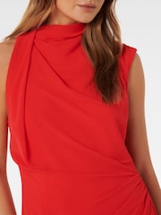 Forever New Red Noa Draped Mini Dress - Image 3 of 5
