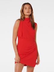 Forever New Red Noa Draped Mini Dress - Image 5 of 5