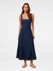 Forever New Blue 100% Cotton Amelia Denim Dress - Image 1 of 4