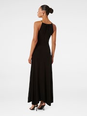 Forever New Black Whitney Gathered Midi Dress - Image 2 of 5
