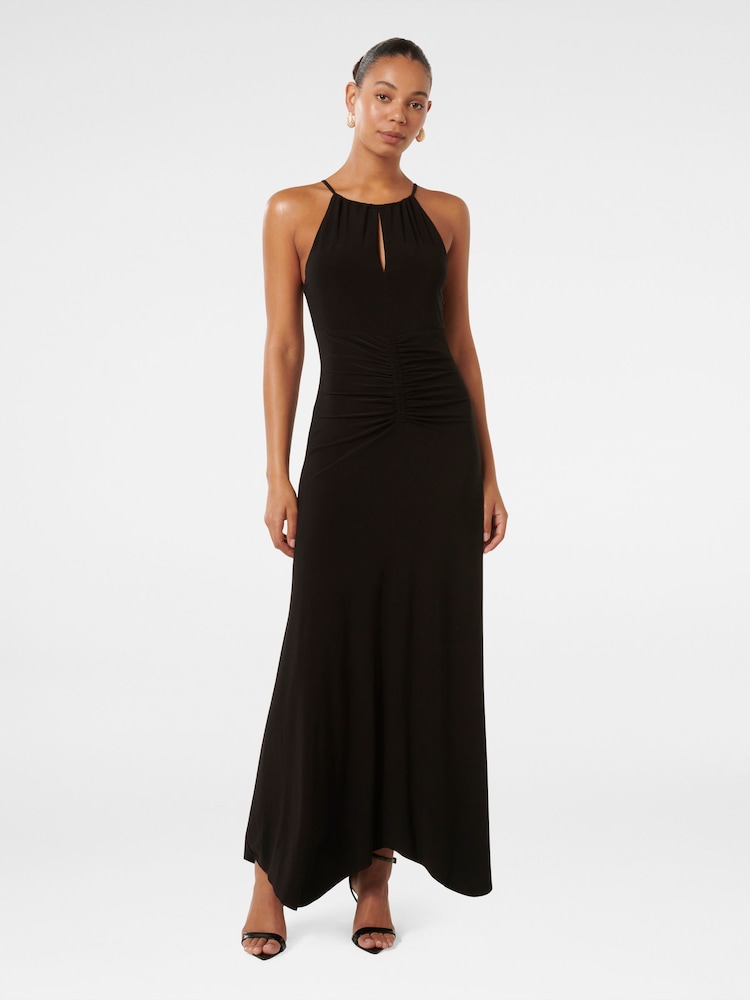 Forever New Black Whitney Gathered Midi Dress - Image 5 of 5 Forever New Black Whitney Gathered Midi Dress - Image 5 of 5