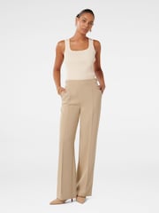 Forever New Cream Mila D-Ring Wide Leg Trousers - Image 5 of 5