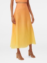 Forever New Yellow Celeste Petite Formal Midi Skirt - Image 4 of 5