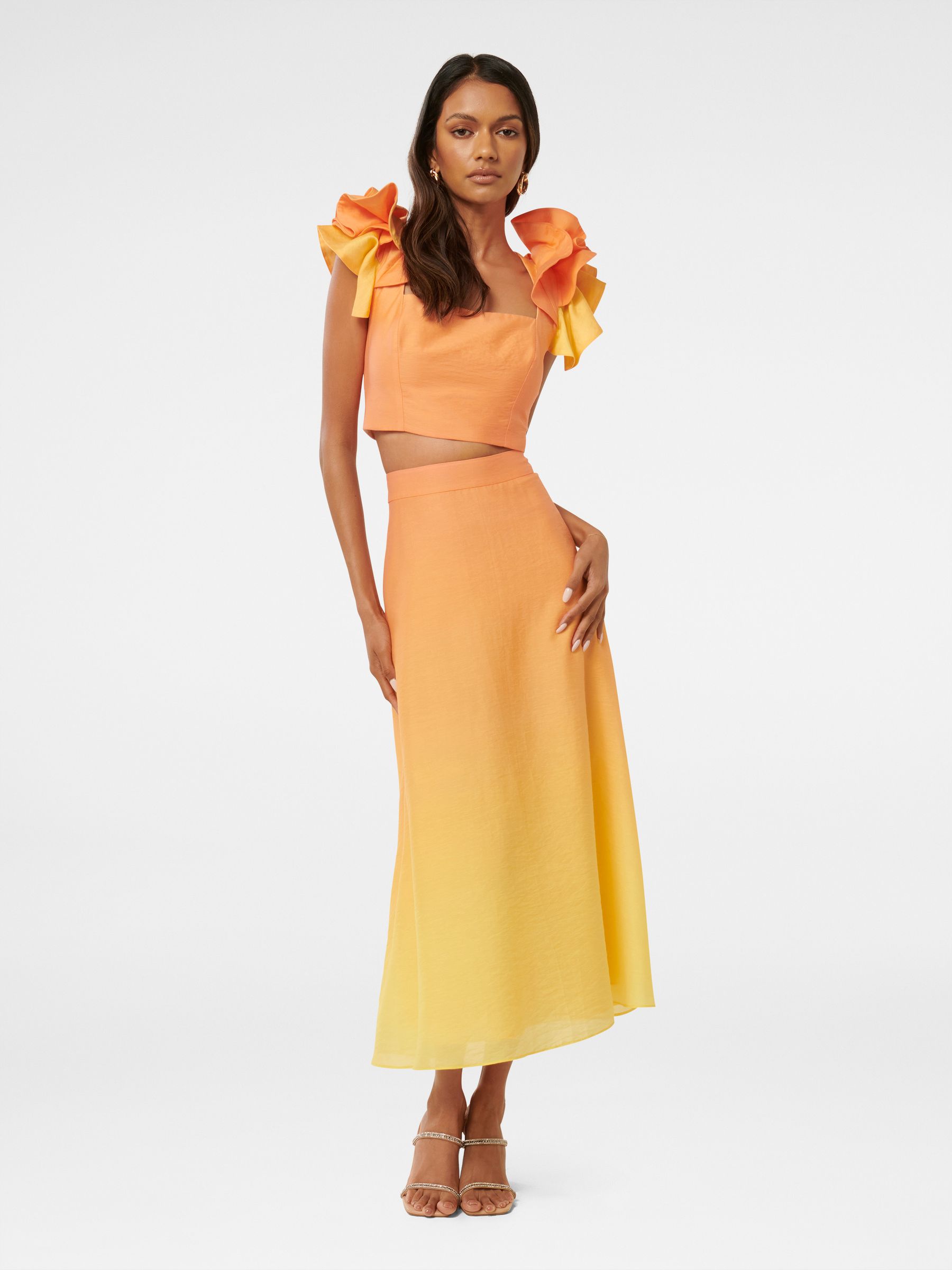 Yellow formal skirt 2025