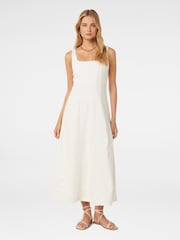 Forever New White 100% Cotton Amelia Denim Dress - Image 1 of 4