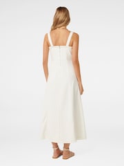 Forever New White 100% Cotton Amelia Denim Dress - Image 2 of 4