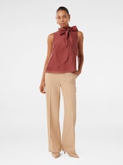 Forever New Brown Jane Tie Neck Sleeveless Top - Image 5 of 5