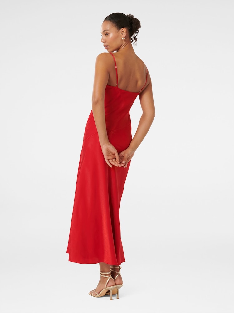 Forever New Red Harlow Strappy Midi Dress - Image 2 of 5