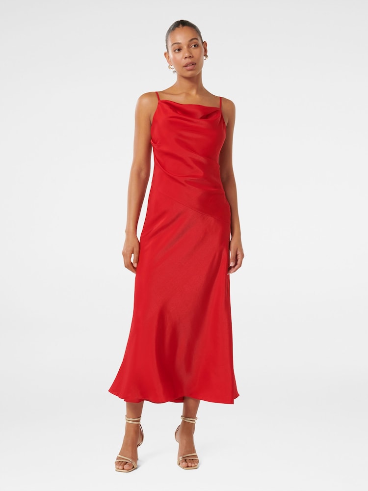Forever New Red Harlow Strappy Midi Dress - Image 5 of 5