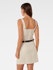 Forever New Natural Pure Linen Charlie Belted Mini Dress - Image 2 of 5