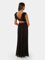 Forever New Black Selena Petite Ruffle Maxi Dress - Image 2 of 4