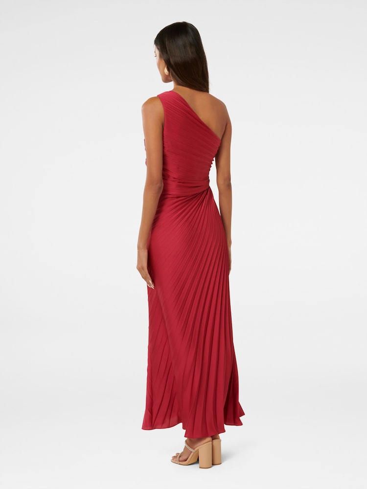 Forever New Red Petite Paula One Shoulder Maxi Dress - Image 2 of 4