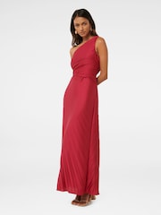 Forever New Red Petite Paula One Shoulder Maxi Dress - Image 4 of 4