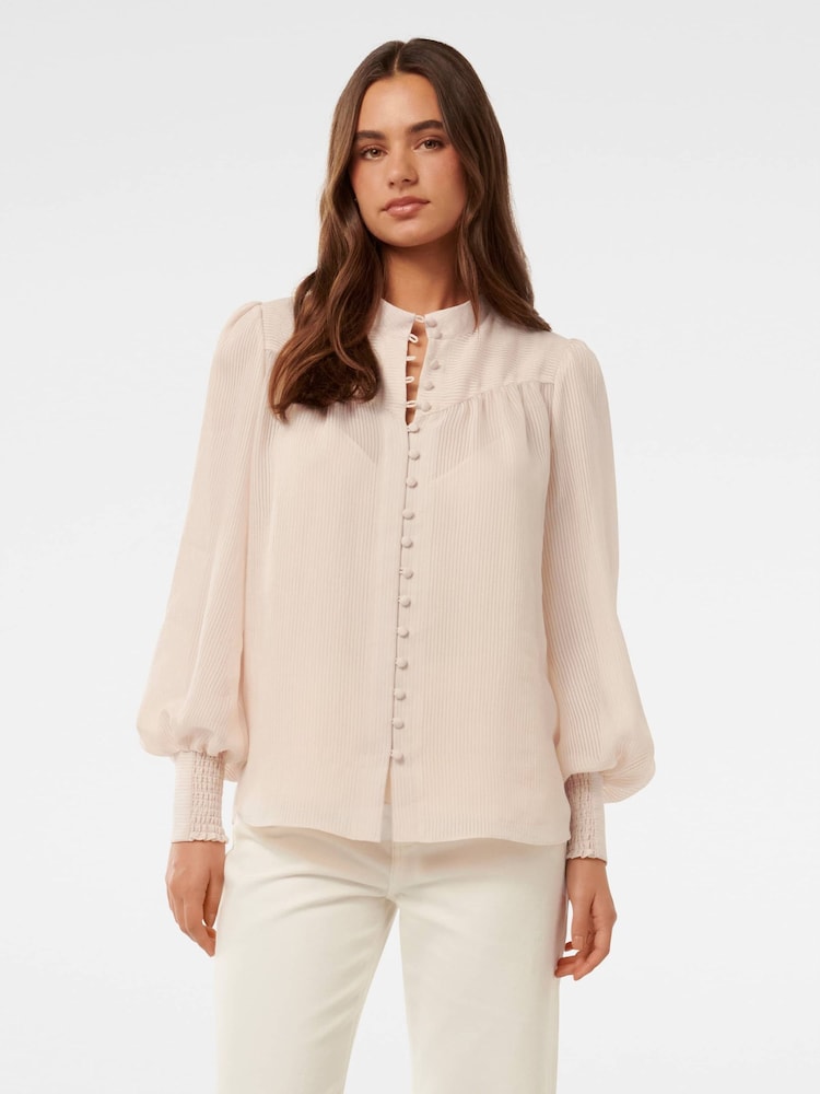 Forever New Cream Leo Soft Stripe Blouse - Image 5 of 5