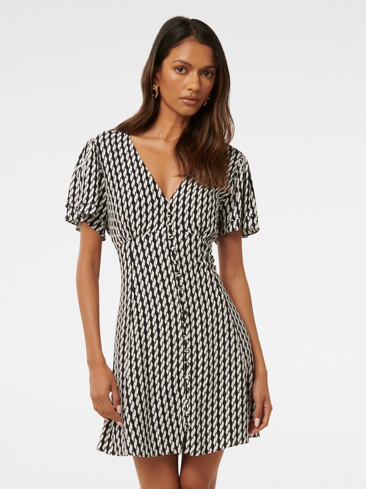 Forever New Pria Petite Button Through Mini Dress - Изображение 1 из 5