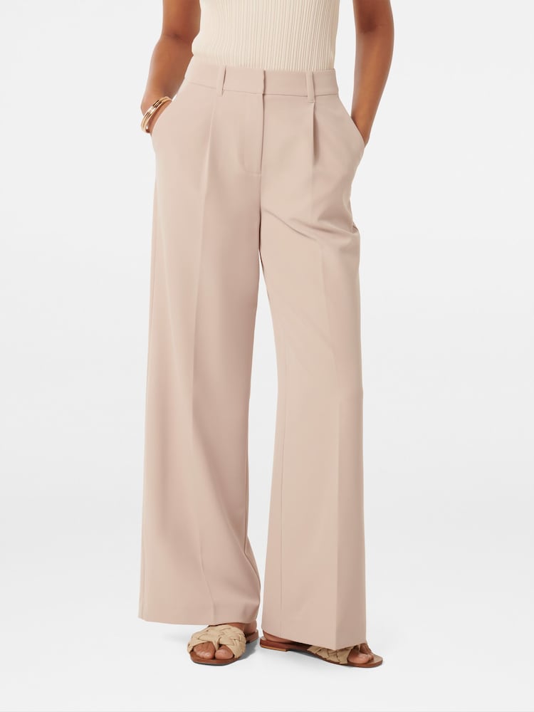 Forever New Cream Kiandra Wide Leg Trousers - Image 1 of 5