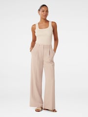 Forever New Cream Kiandra Wide Leg Trousers - Image 5 of 5