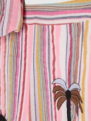 River Island Pink Stripe Halter Neck Top & Hareem Set - Image 5 of 6