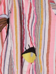River Island Pink Stripe Halter Neck Top & Hareem Set - Image 6 of 6