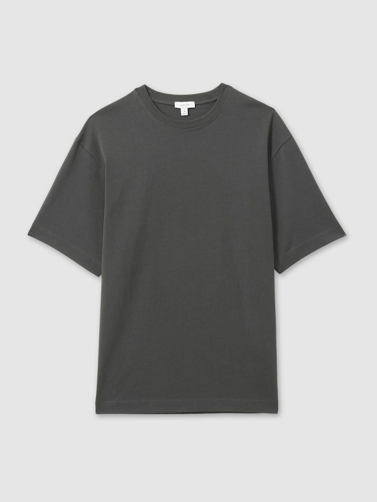 Reiss – Tate – stückgefärbtes Oversized-T-Shirt aus Baumwolle - Bild 2 von 6