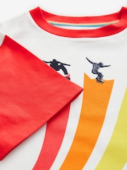 Little Bird by Jools Oliver Red Oversized Short Sleeve T-Shirt - Image 3 of 6