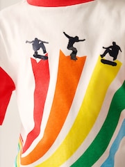 Little Bird by Jools Oliver Red Oversized Short Sleeve T-Shirt - Image 6 of 6