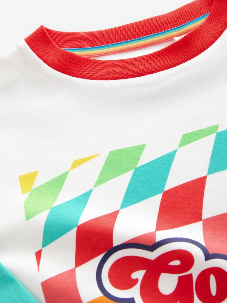 Multi - Little Bird by Jools Oliver 100% katoenen kleurrijk T-shirt met lange mouwen - Image 4 of 7