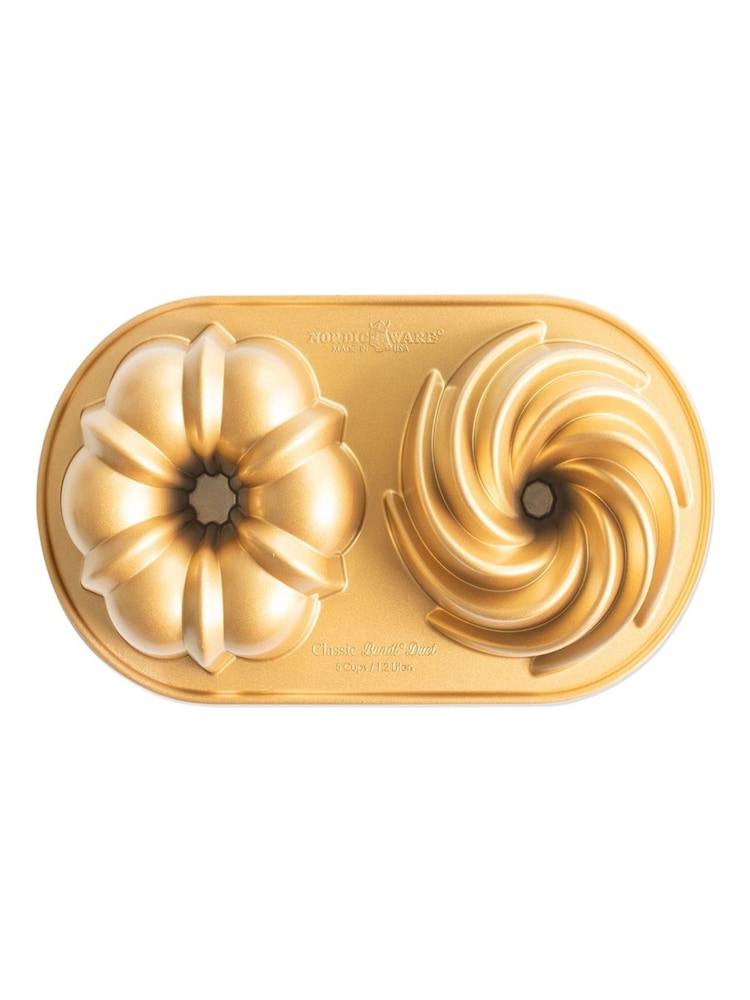 NORDICWARE Gold Classic Duet Bundt Pan - Image 4 of 4