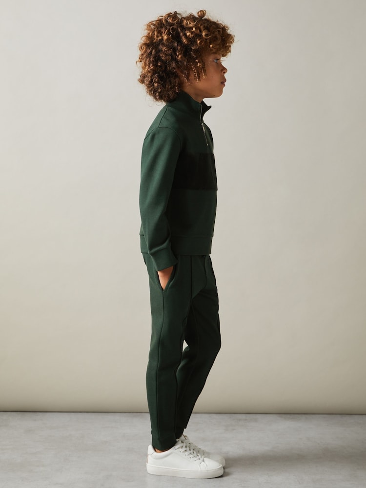 Reiss Emerald Green Croxley 3-9 yrs Relaxed Drawstring Joggers - Image 1 of 1