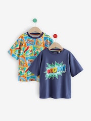 Multicolor - Little Bird by Jools Oliver Short Sleeve Colourful T-Shirts 2 Pack - Imagen 1 de 8