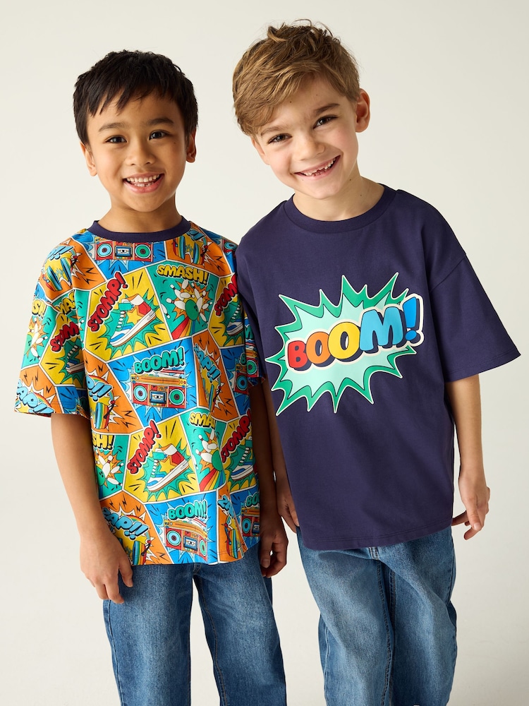 Little Bird by Jools Oliver Multi Short Sleeve Colourful T-Shirts 2 Pack - Image 5 of 8