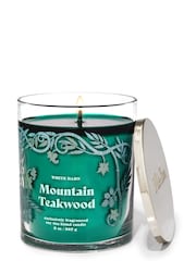 Bath & Body Works Mountain Teakwood Mountain Teakwood Single Wick Candle 8 oz / 227 g - Image 1 of 1
