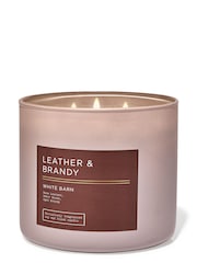 Bath & Body Works Leather and Brandy 3-Wick Candle 14.5 oz / 411 g - Image 1 of 1