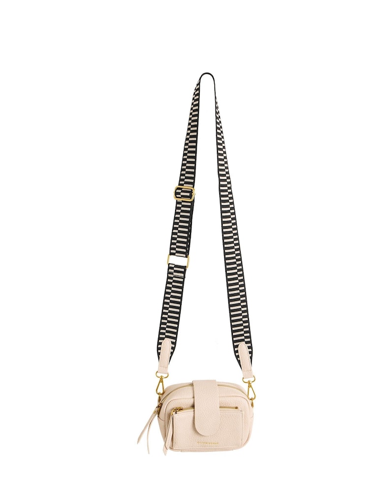 Oliver Bonas Cream Cora Cross-Body Bag - Image 1 of 6