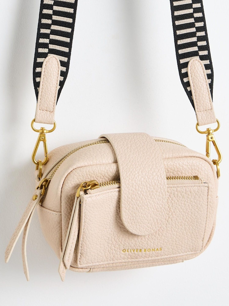 Oliver Bonas Cream Cora Cross-Body Bag - Image 6 of 6