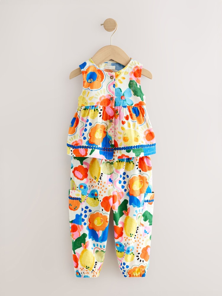 Rainbow 100% Cotton Bright Top and Trousers Set (3mths-7yrs) - Image 5 of 9