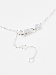 Oliver Bonas White Phoebe Pearl Long Pendant Necklace - Image 4 of 5