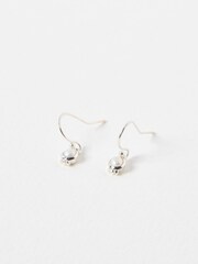 Oliver Bonas White Dorothy Pearl Silver Drop Earrings - Image 4 of 5