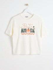Oliver Bonas White Pasta Amore T-Shirt - Image 1 of 6