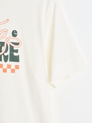 Oliver Bonas White Pasta Amore T-Shirt - Image 4 of 6