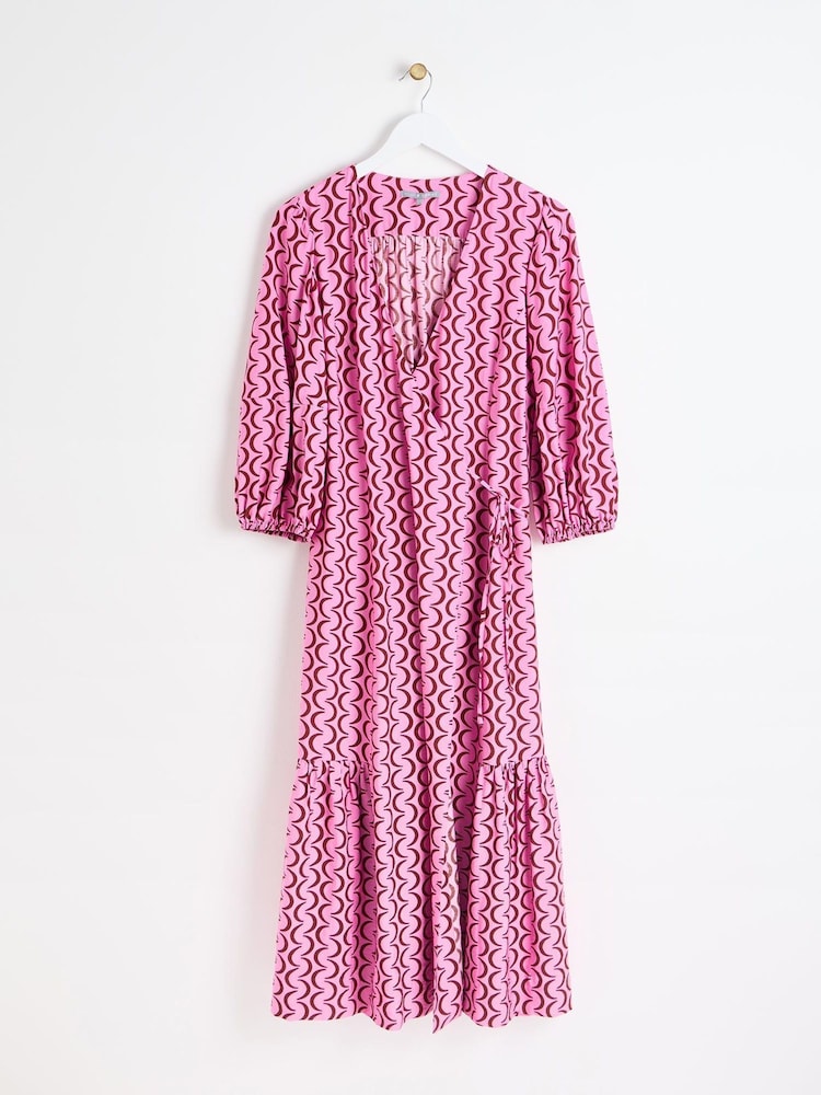 Oliver Bonas Wickel-Midikleid mit Halbmondmuster - Bild 1 von 6 Oliver Bonas Wickel-Midikleid mit Halbmondmuster - Bild 1 von 6