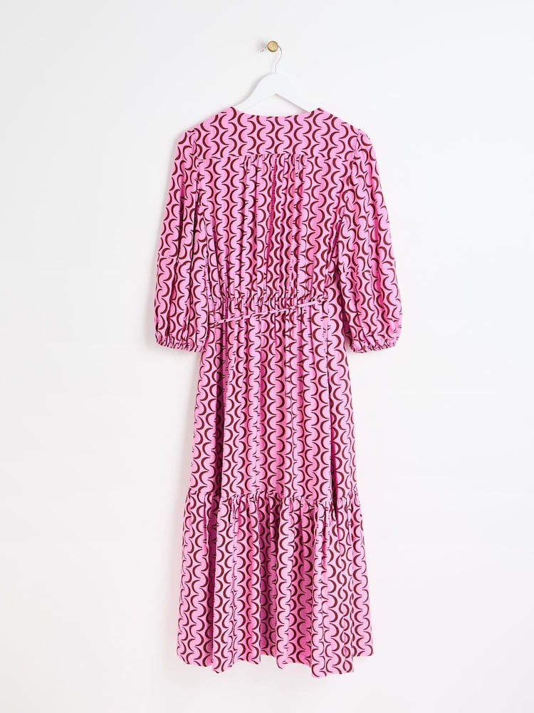 Oliver Bonas Wickel-Midikleid mit Halbmondmuster - Bild 2 von 6 Oliver Bonas Wickel-Midikleid mit Halbmondmuster - Bild 2 von 6