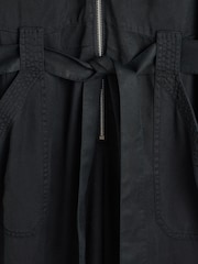 Oliver Bonas Black Zip Through Jumpsuit - Image 7 of 9