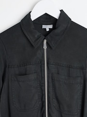 Oliver Bonas Black Zip Through Jumpsuit - Image 8 of 9